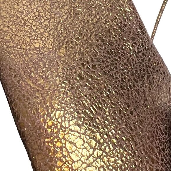 Nurture metallic bronze/ copper peep toe studded bow heels size 8 - Picture 8 of 16